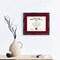 11x14 Diploma Frame with Red over Gold Mat or Display 15x18 Certificate without Mat,Solid Wood & UV Protection Acrylic,Glossy Black Finish with Gold Trim